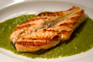 Grilled Red Snapper With Herb Pesto Photo